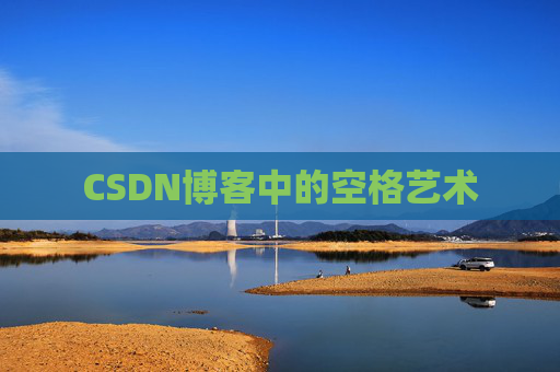 CSDN博客中的空格艺术